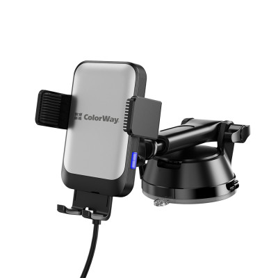 Універсальний автотримач ColorWay AutoSense Car Wireless Charger 2 (Dashboard+Air Vent) 15W (CW-CHAW040Q-BK) Вінниця - фото 11