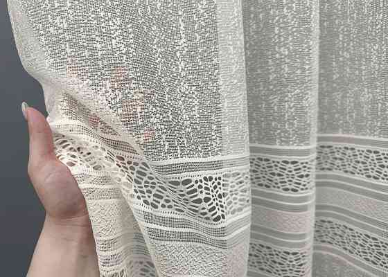 Тюль VR-Textil 1548т Bari Жакард Молочний 300х270 см (42-0470) Київ
