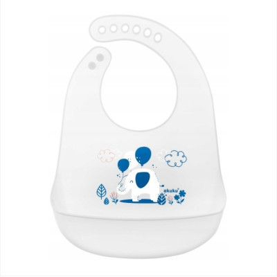 Нагрудничок Akuku силіконовий Слон (A0506) Вінниця - фото 1