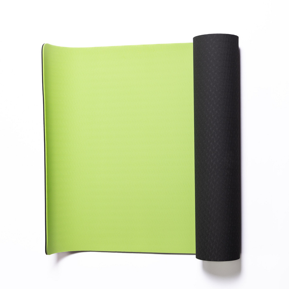 Нескользящий коврик для йоги зеленый 173×58 см Киев - изображение 1