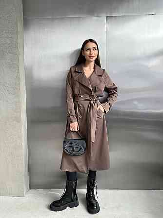 Жіночий трендовий стильний тренч  щільна котон-парка моко Одеса