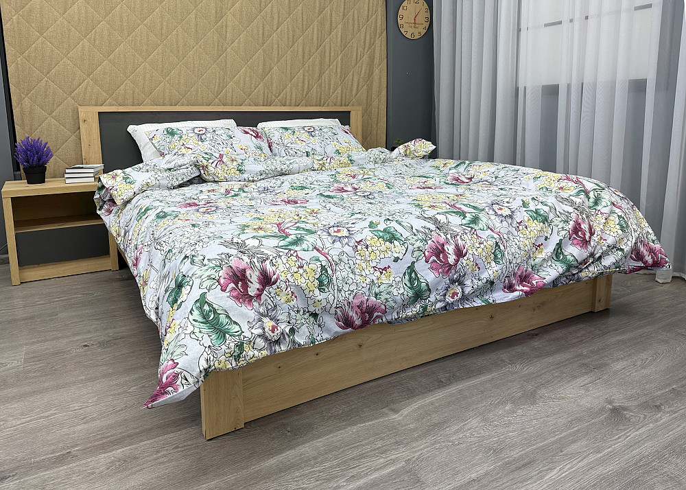 Комплект постельного белья Ранфорс, Decorator Cotton Collection Vernal Евро 220х200 с разноцветным принтом (88-125) Киев - изображение 4