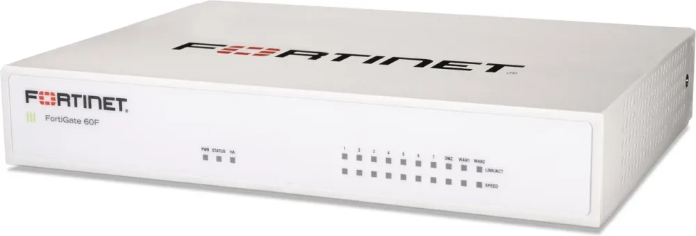 Маршрутизатор  Fortinet FortiGate 60F z licencjami na 1 rok i wsparciem 24x7 (FG-60F-BDL-950-12) Київ - фото 1