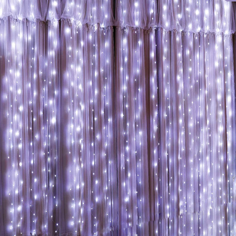 Світлодіодна новорічна гирлянда кольорова 150 LED, 3x1.5м Київ - фото 5