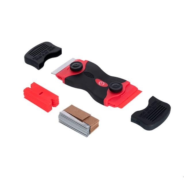 Ніж-скребок з комплектом лез, для чищення скла і роботи з самоклеючими плівками INTERTOOL HT-0559 Киев - изображение 1