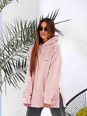 Женская базовая удлиненная худые с двойным глубоким капюшоном турецкий тринит, петля ПЕНЬЕ Одесса