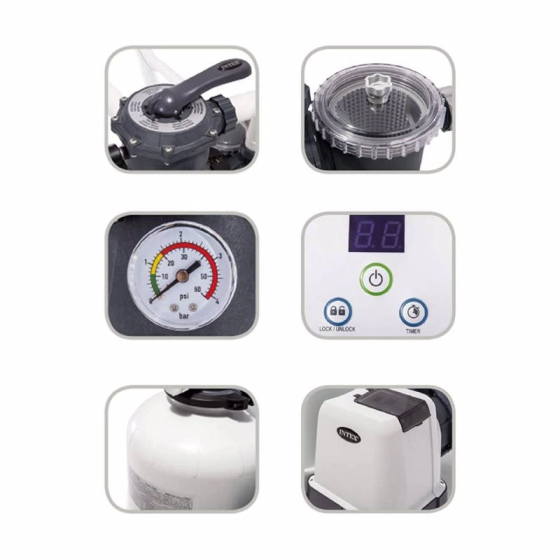 Песочный фильтр-насос Intex 26648, 10000 л/ч Винница