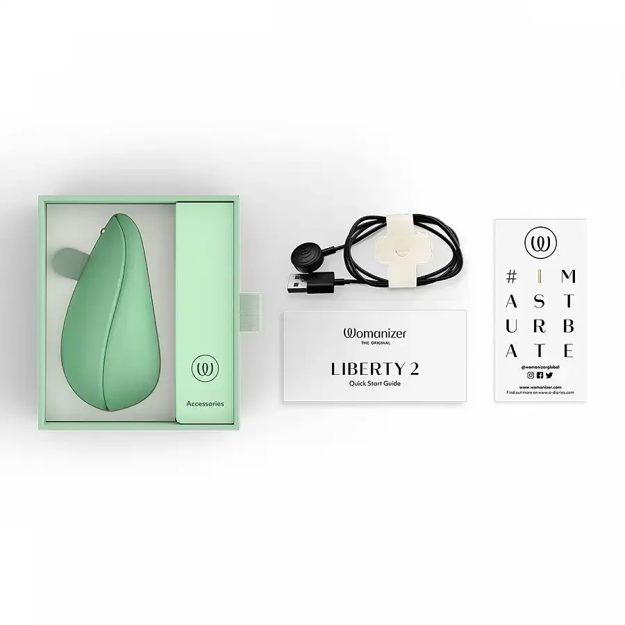 Вакуумний кліторальний стимулятор Womanizer Liberty 2 Sage Львів - фото 7