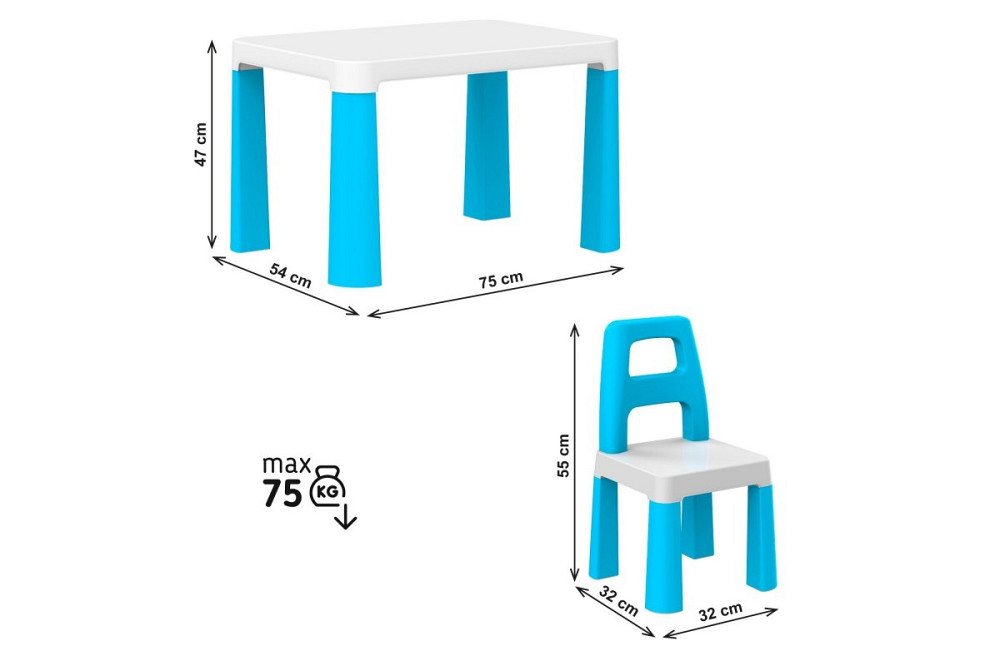 Дитячий стіл з двома стільцями ТехноK 0471 набір столик + стільчики для дітей Київ - фото 4