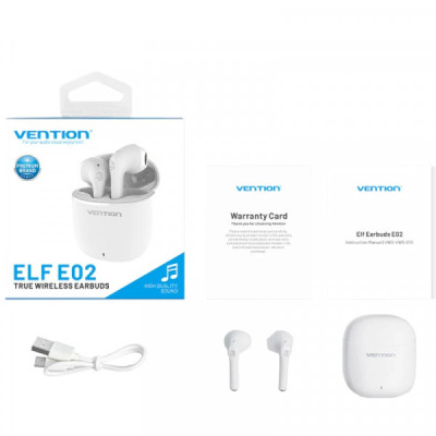 Наушники Vention Elf Earbuds E02 White (NBGW0) Винница - изображение 5