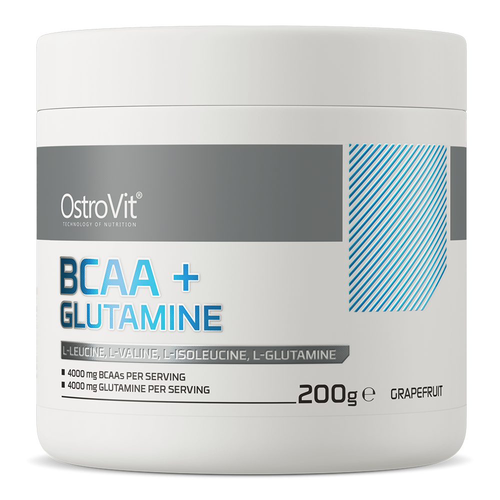 Амінокислотний комплекс Ostrovit BCAA + Glutamine 200 г, grapefruit Луцьк - фото 1