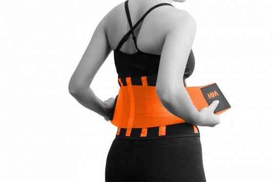 Пояс компресійний MadMax MFA-277 Slimming belt Black/neon orange L Кам'янське