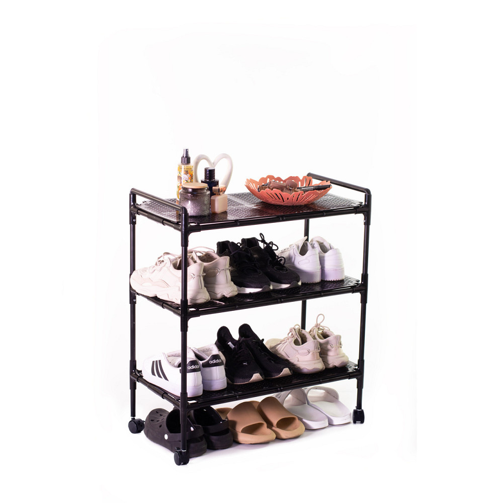Металева підставка для взуття ShoeFlex. Полиця-стелаж для взуття в передпокій. Борисполь - изображение 1