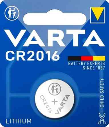 Батарейки-Таблетки Varta CR2016 / 3V блістер 1шт. Дніпро