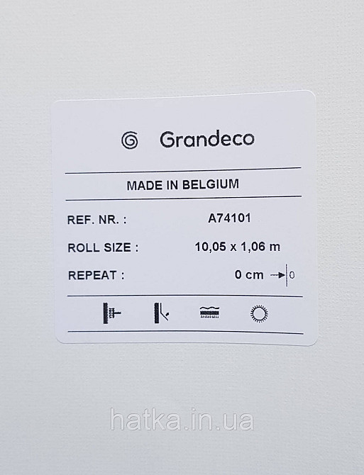 Шпалери вінілові на флізеліні Grandeco Ameli абстракція смуги розмиті світло-сірі білі Київ - фото 4