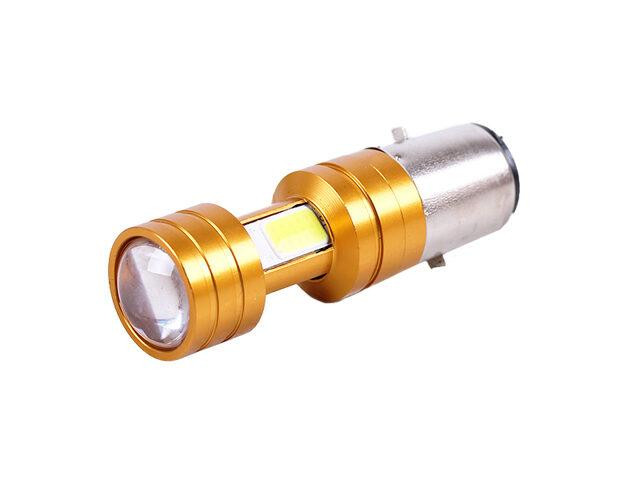Лампа фари діодна 2 кристали лінза Н6 BA20D 12V 35/35W - LED - АМ Мукачево - фото 1