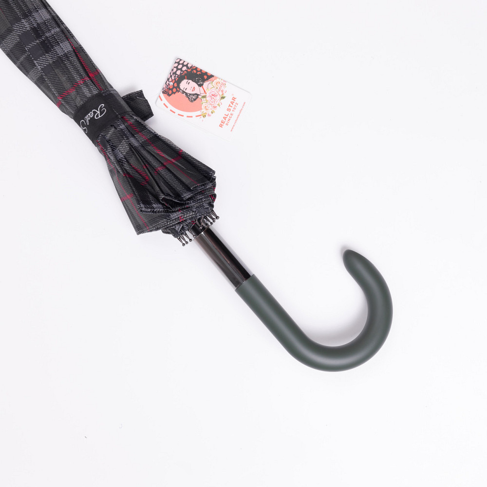 Классический полуавтоматический зонт-трость зеленый Киев - изображение 9