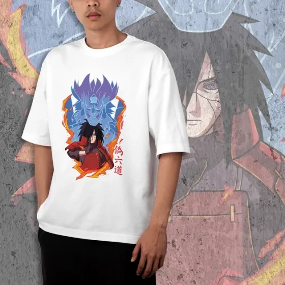 Футболка для подростка мальчика с принтом Наруто Мадара Сусано WE Размер 160 Anime10514 Днепр