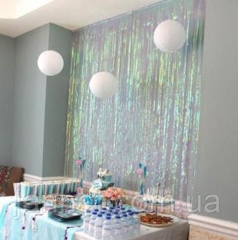 Дощ для фотозон білий Київ - фото 1