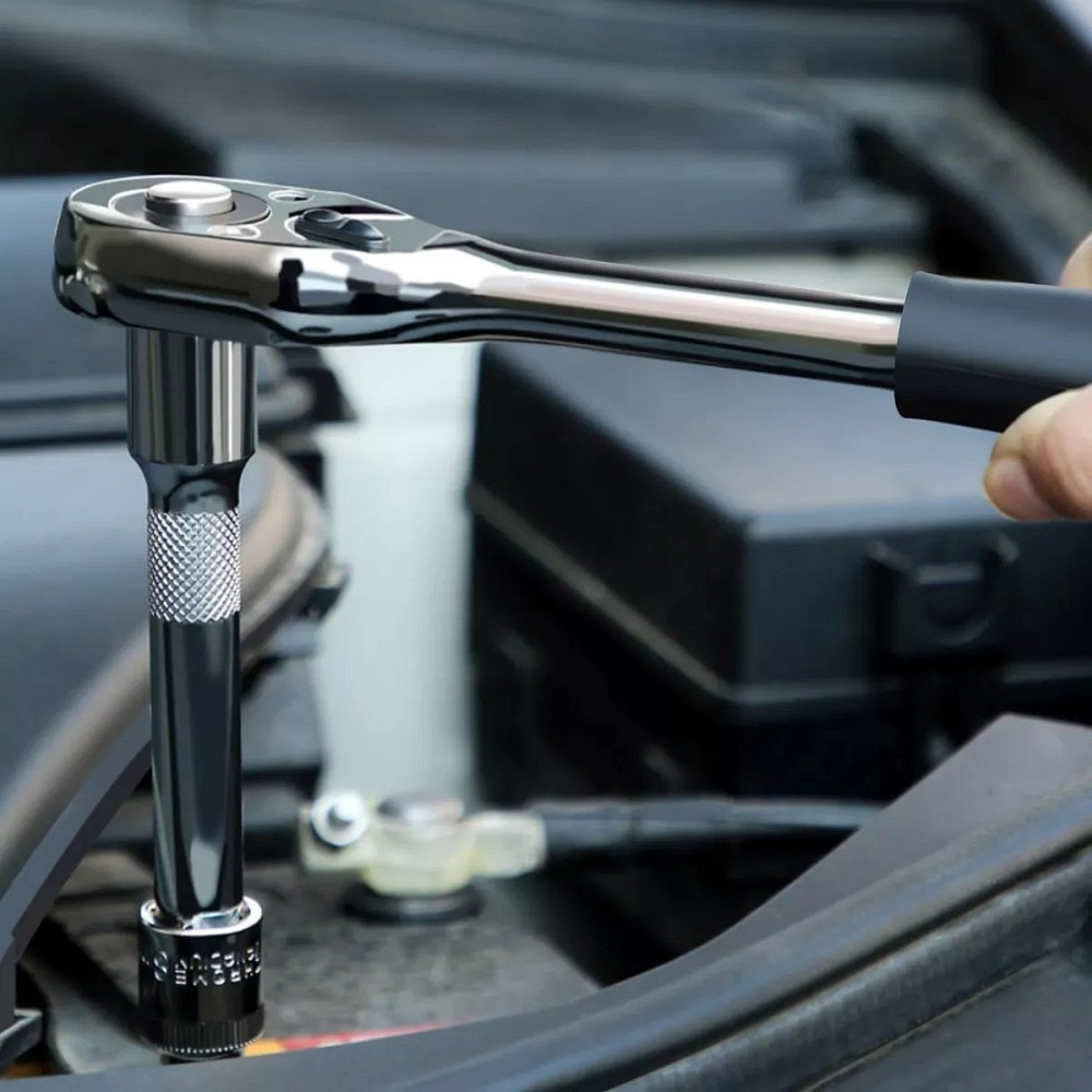 Універсальний набір інструментів 108 предметів у кейсі (1/4" та 1/2") / Набір торцевих головок та ключів Київ - фото 2