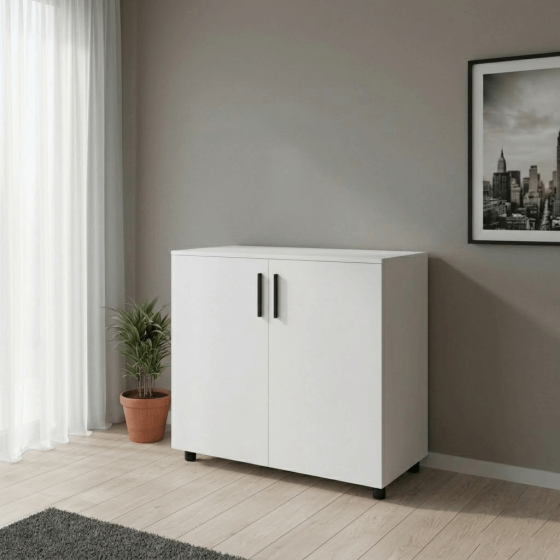 Комод Doros Торн Білий 2 ДСП 90х51.6х80 (DRS-012087) Львів