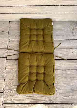 Подушка для стільців (50x120х8 см) подвійна Decorator Мальмо колір мустард 84-126 Київ