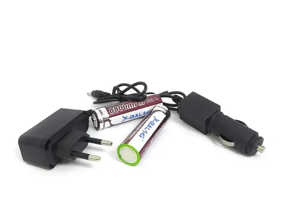 Ліхтар налобний Bailong BL-T24-P50 2x18650 потужний світлодіодний 1800 лм, 3 режими, водостійкий Одеса