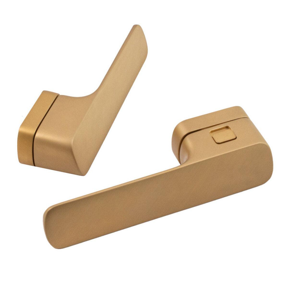 Дверная ручка на розетке M&T Minimal2.0 147902 Left TIN-A титан/латунь матовая, в комплекте с WC Киев - изображение 2