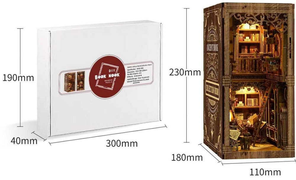 Букнук-румбокс DIY — зберіть свою мініатюрну книжкову кімнату. Харків - фото 3