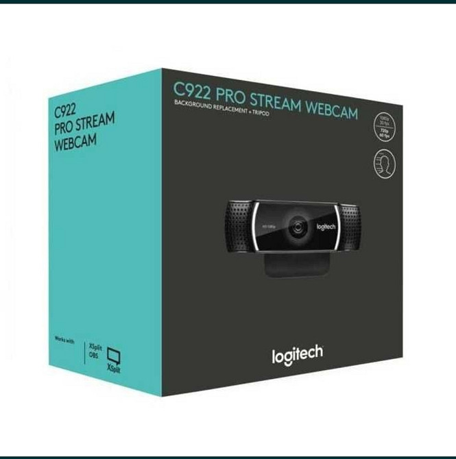 Веб-камера Logitech C922 PRO STREAM WEBCAM Вебкамера Logitech C922 PRO HD STREAM WEBCAM. Харків - фото 1