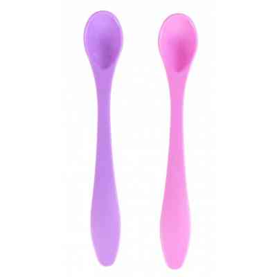 Набор детской посуды Baby Team ложечек 2 шт (6101_розовый_и_фиолетовый) Винница