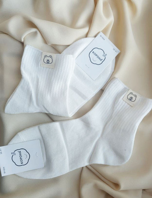 Носки женские хлопок р36-41 Белый Харьков - изображение 3