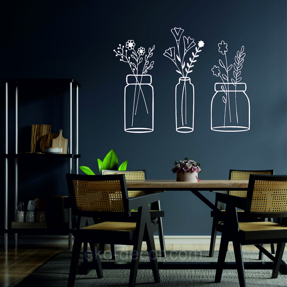 Декоративне настінне Панно «Квіти» Декор на стіну 110*143 см, Білий Київ - фото 1