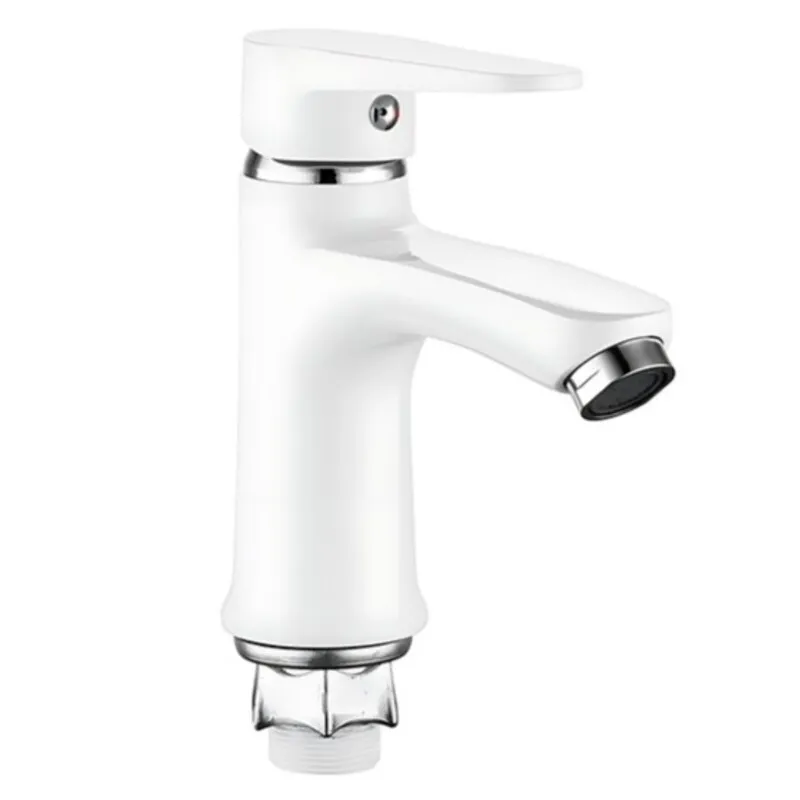 Смеситель для умывальника Mixxus Elvis 001 NUT белый без подвода MI6583 Харьков - изображение 1