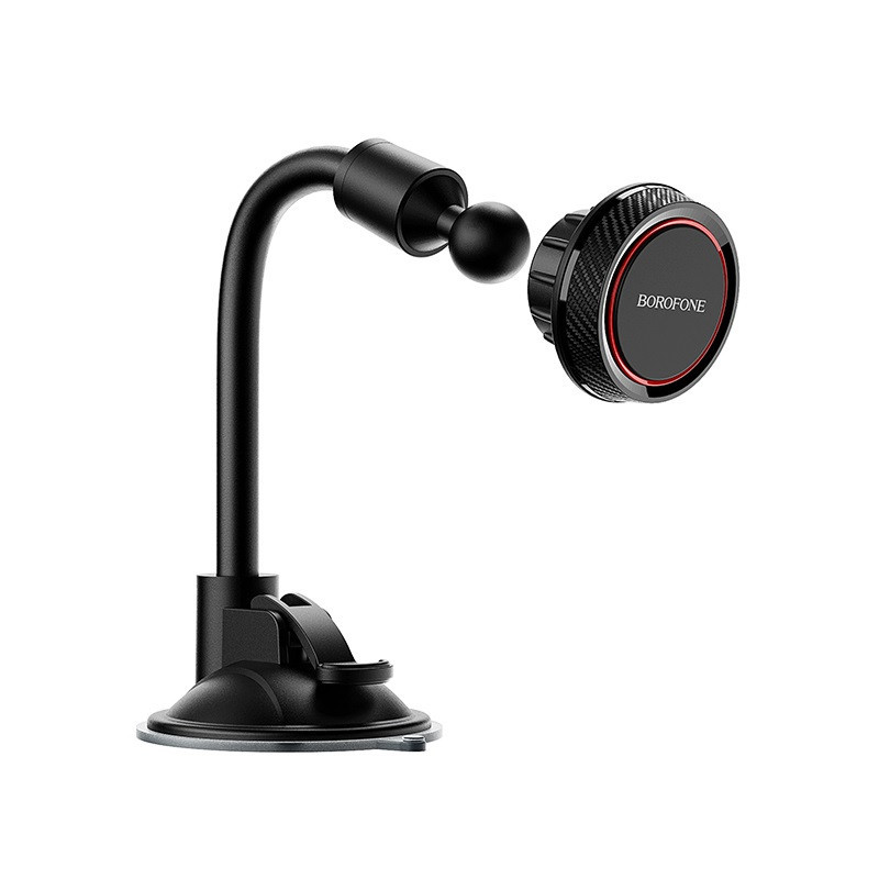 Автотримач для телефона BOROFONE BH18 Journey series in-car phone holder, carbon fiber pattern durable Киев - изображение 1