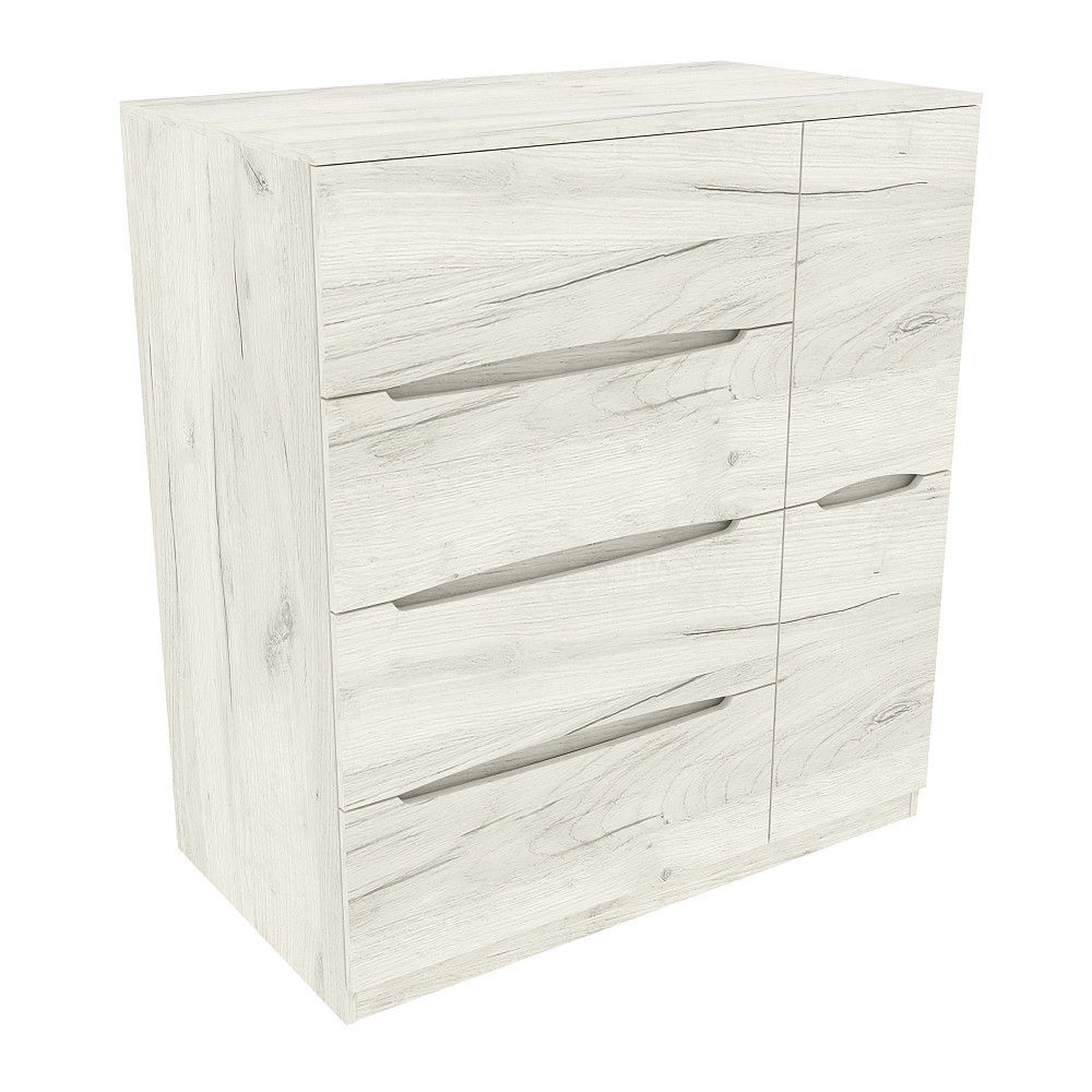 Комод Дельта №2, Дуб Крафт Білий, 1090/610/1200 Львов - изображение 1