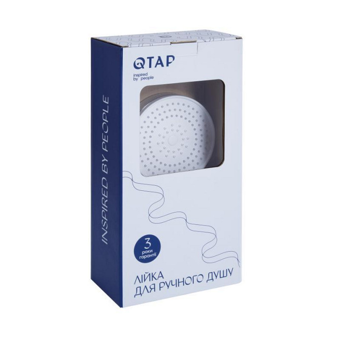 Лейка для ручного душа Qtap Rucni D 130 мм круглая QTRUC125CRM45950 Chrome Харьков - изображение 4