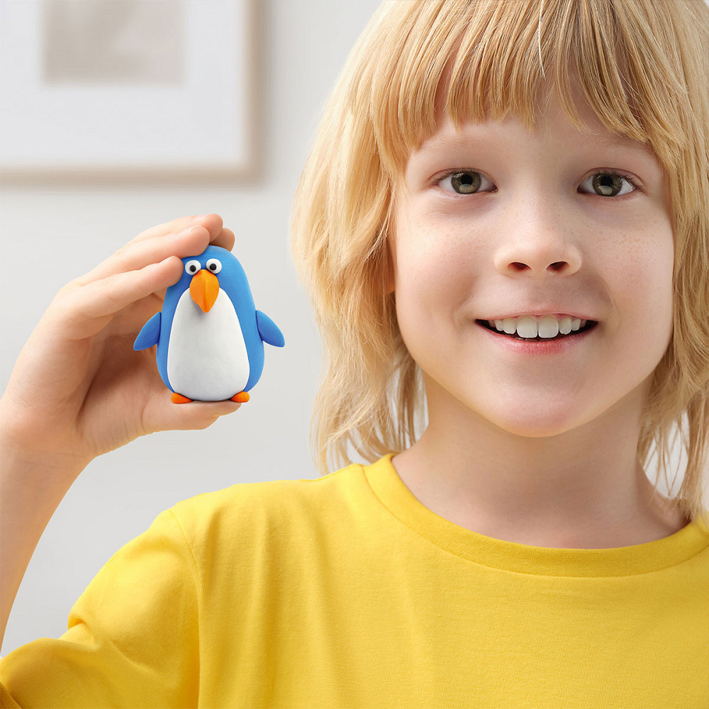 Набір пластиліну Ліпака – Птахи: Пінгвін, павич, тукан Дніпро - фото 6