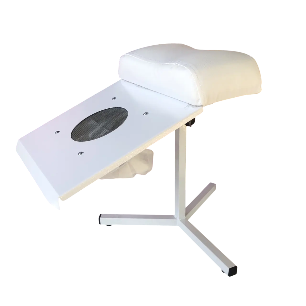 Вытяжка для педикюра с подставкой-треной, мощностью 80 Вт, 100 киловатт. Белая Киев - изображение 1