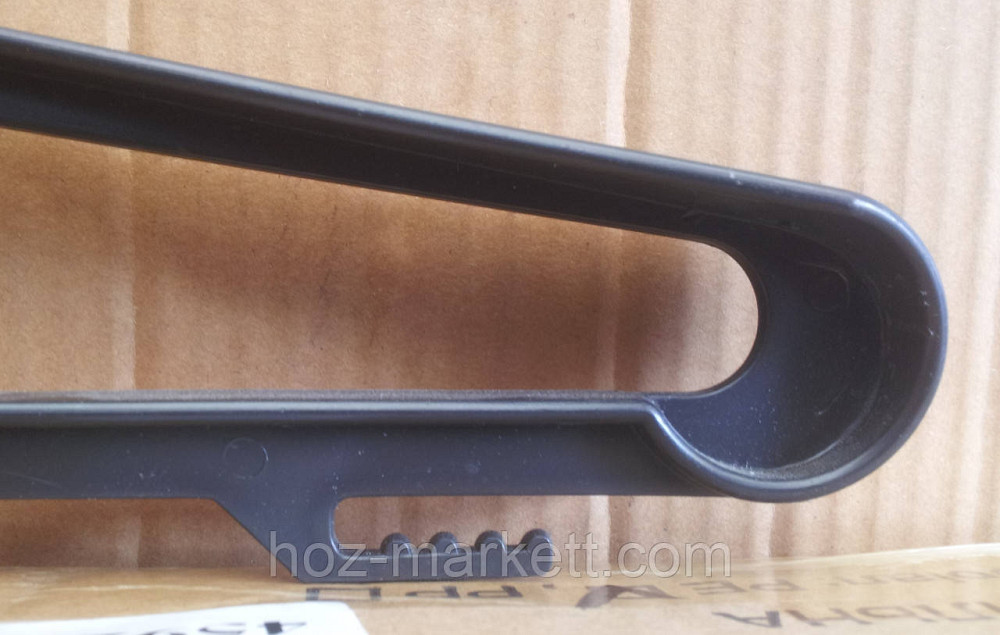 Плечики вішалки (тремпеля) чорні широкі з залізним поворотним гачком Харків - фото 5