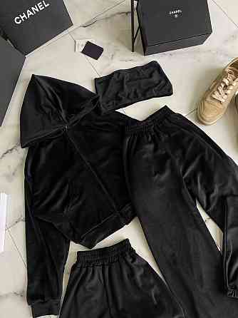 Жіночий прогулянковий костюм четвірка: худі, топ, шорти і штани турецький велюр спорт Одеса