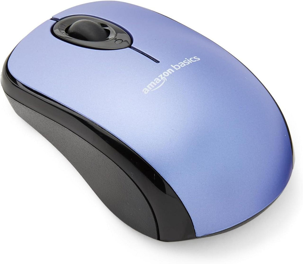Миша Amazon Basics Wireless Computer Mouse Синій 2.4GHz USB nano-приймач оптична компактна для ноутбука та ПК Київ - фото 1