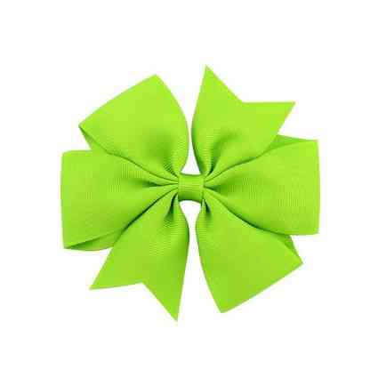 Дитяча заколка-бантик салатовий, 1шт., розмір бантика 8см Київ