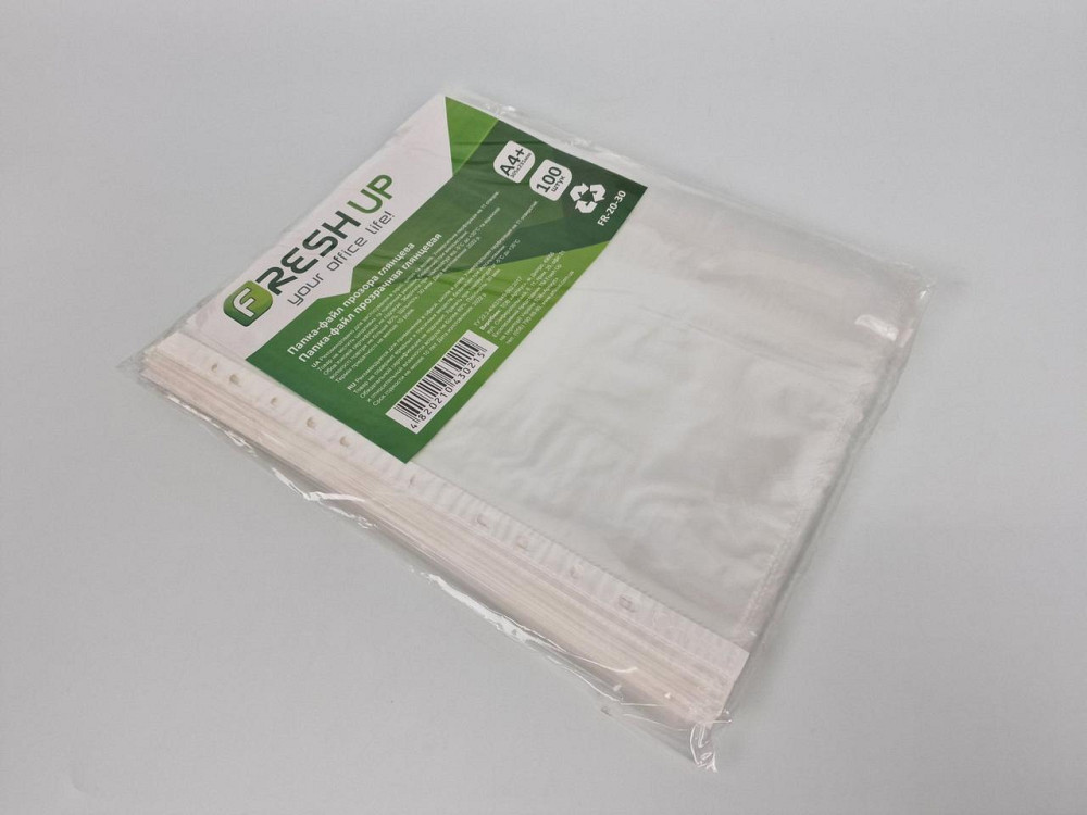 Канцелярські файли для документів. А4 FRESH (40 мк) (100 шт.) Харків - фото 4