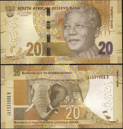 Южная Африка (ЮАР) / South Africa 20 rand (2015) Pick 139 UNC Полтава - изображение 1