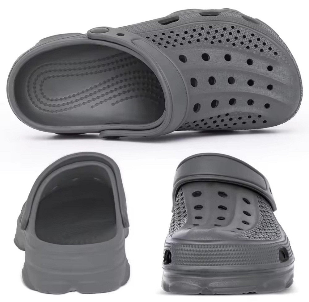 Серые кроксы женские лёгкие эластичные анти скользящие ТМ подросток 38/39 Одесса - изображение 3