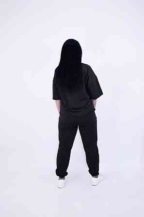 Жіночий літній спортивний костюм Чорний M-L Харків