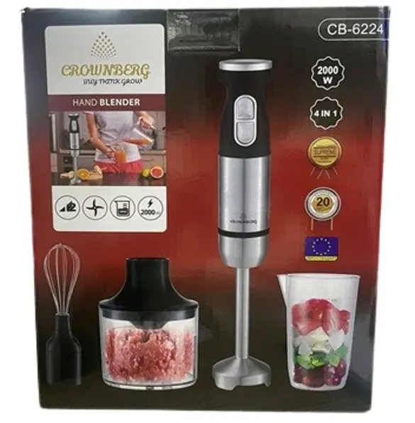 Блендер Crownberg СВ-6224 4в1 2000Вт универсальный кухонный комбайн (8) Одесса - изображение 1