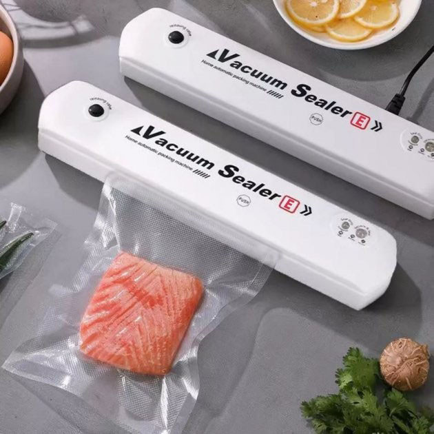 Універсальний кухонний вакууматор для їжі VACUUM, Побутовий вакуумний апарат, Вакууматор для продуктів DU-98 Львів - фото 16