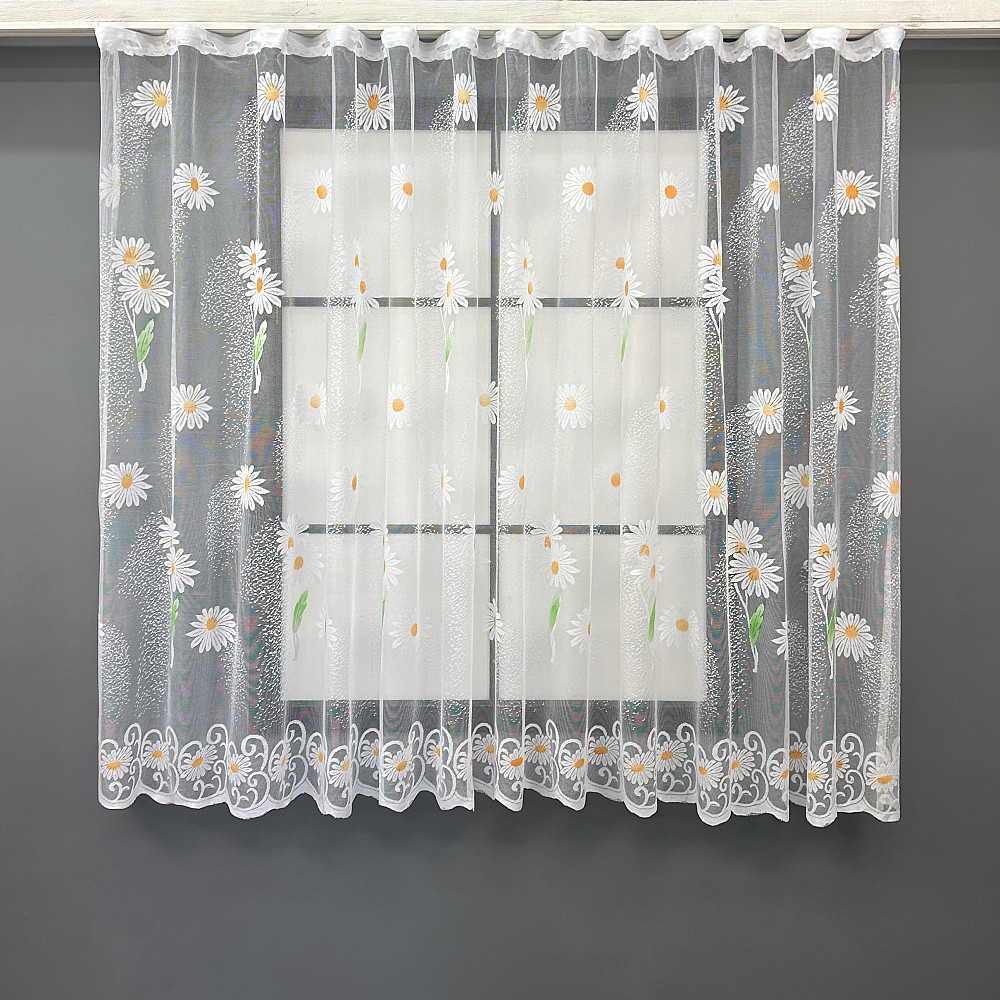 Тюль жаккард VR-Textil № 1889т Арка на кухню цвет белый 400х150 см (53-0090) Киев - изображение 2